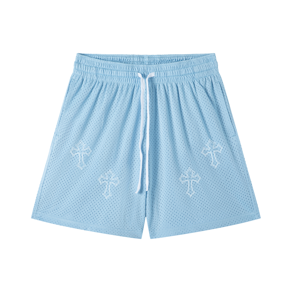 Mesh Drawstring Shorts