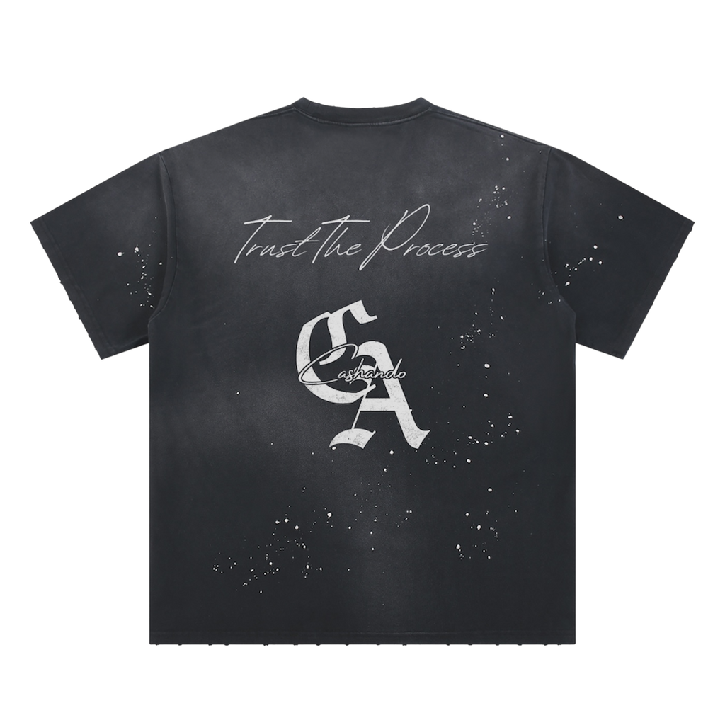 "Trust The Process" Plaint Splatter Tee