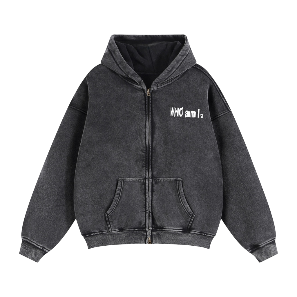"Am I Awake Or Am I Dreaming" Acid Wash Hoodie