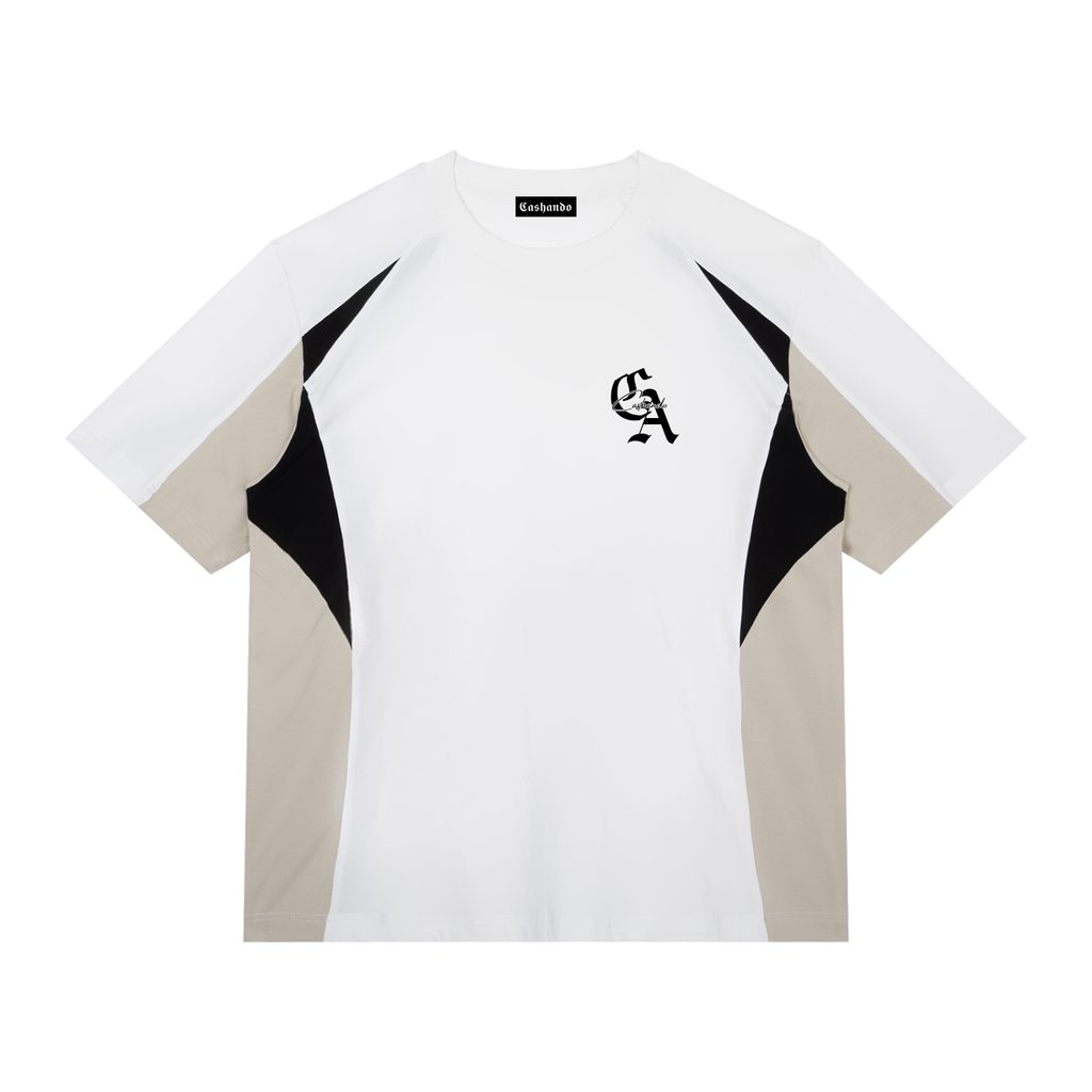 Beige/Black T-Shirt